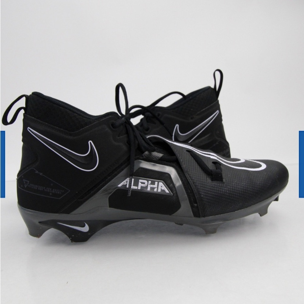 Nike Alpha 3 Menace Black and White Cleats